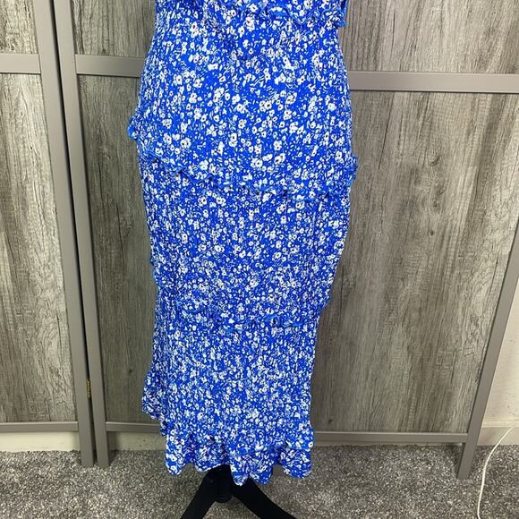 Prettygarden Floral Ruched One Shoulder Tiered Ruffle Bodycon Dress Women's LO - Picture 11 of 16